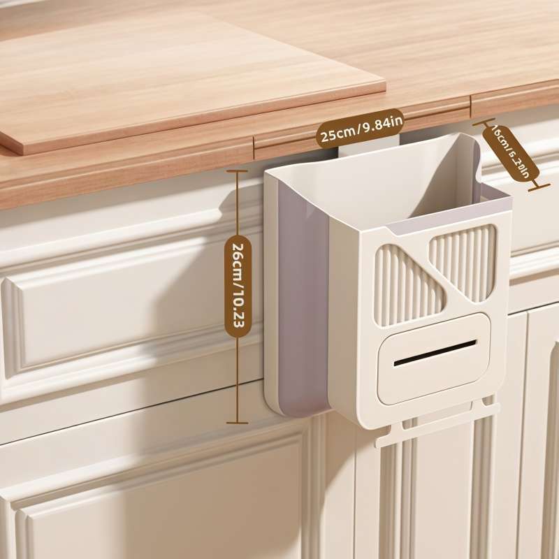 Garbage Can Color Large Beige Items2In1