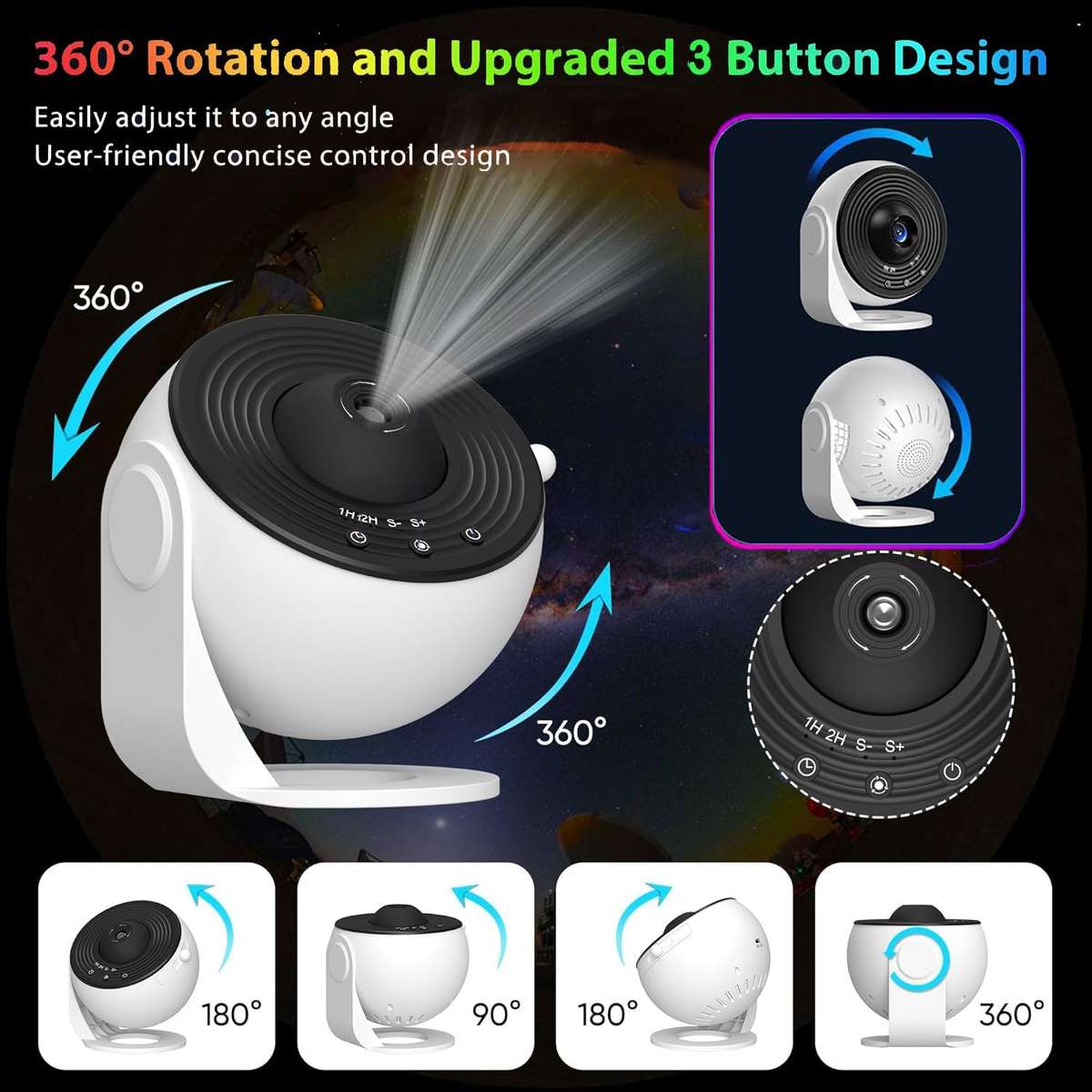 Projector Color White Black