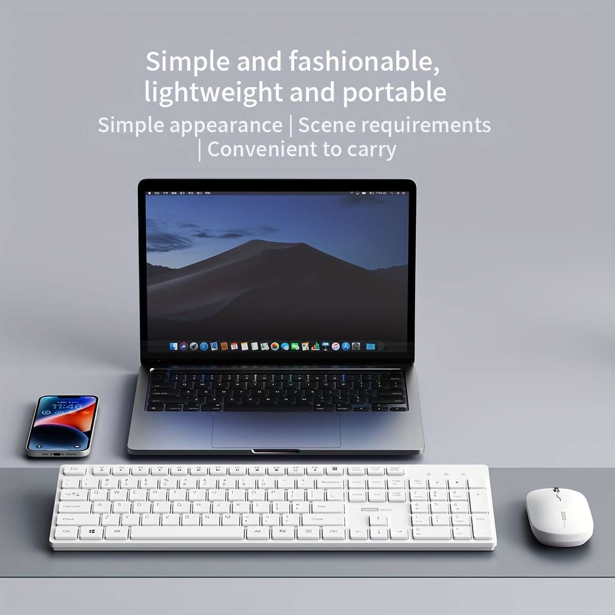 Ultra-Thin Wireless Keyboard And Mouse Set