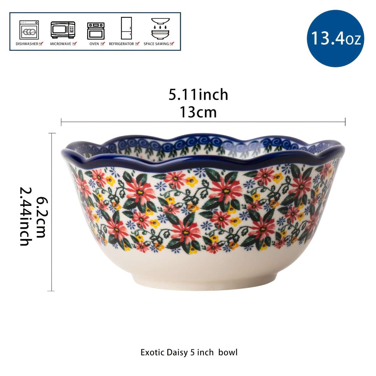 Bowl Model Daisy Quantity6Pcs