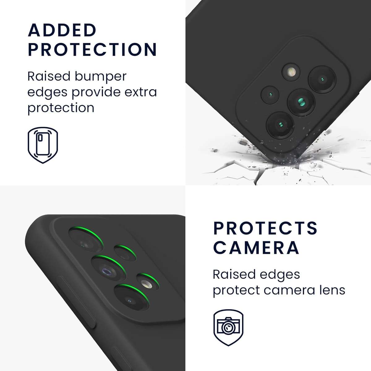 Phone Case Black Compatible Model Galaxy A33 5G