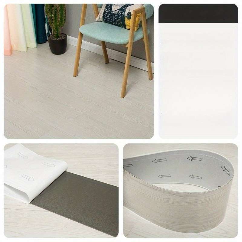 Self Adhesive Floor Stickers White Oak Grain 36Pcs