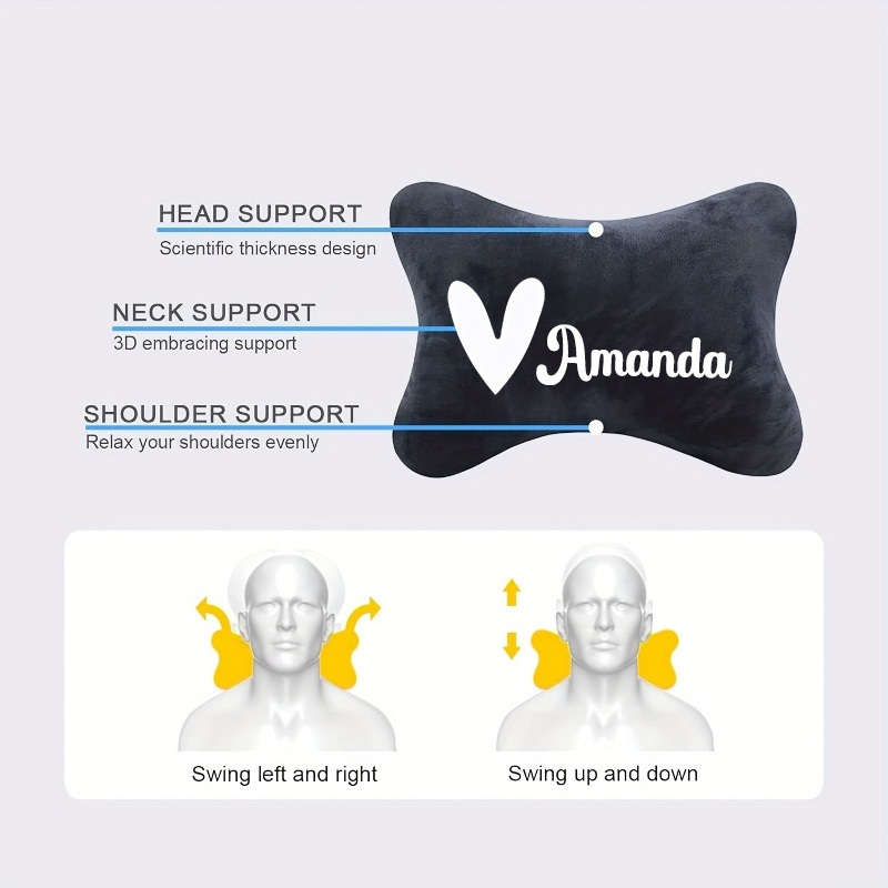 Car Seat Cushion Love Style Font 5