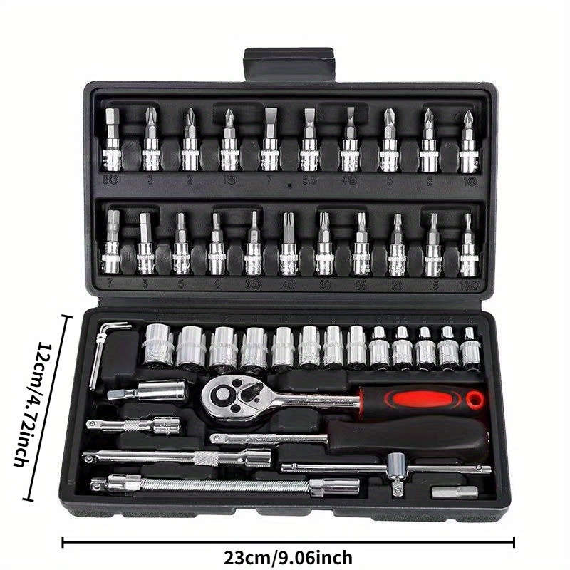 46-Piece Car Repair Tool Kit