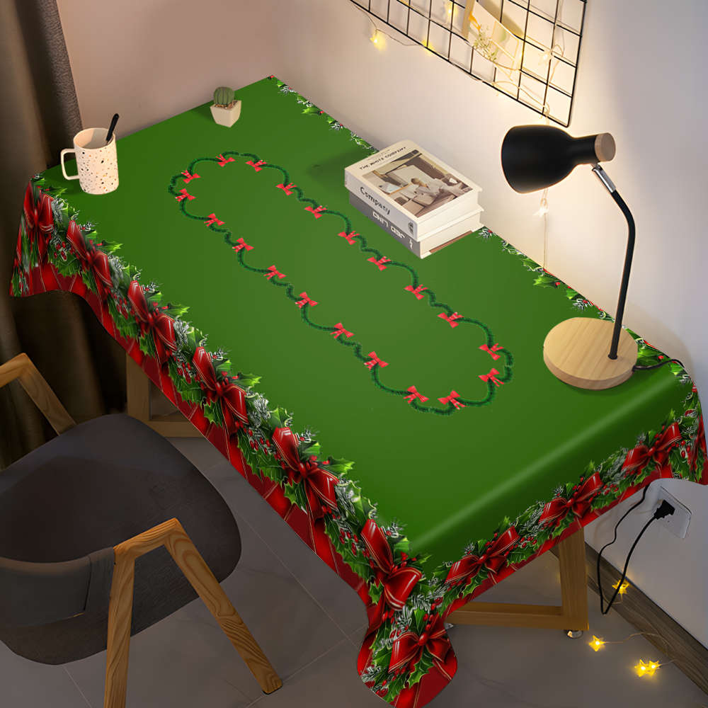 Christmas Tablecloth Size 140X220Cm