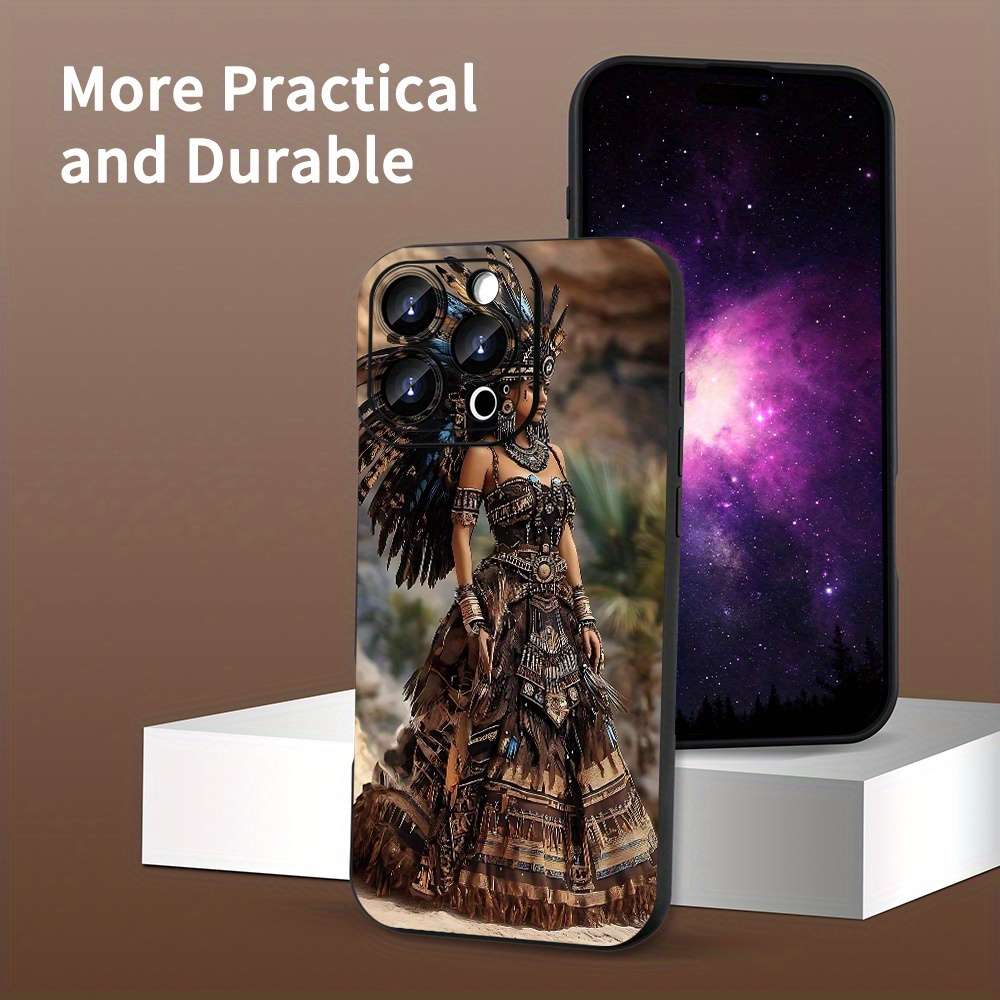 1Pc Black For iPhone 12 Pro African Premium Phone Case