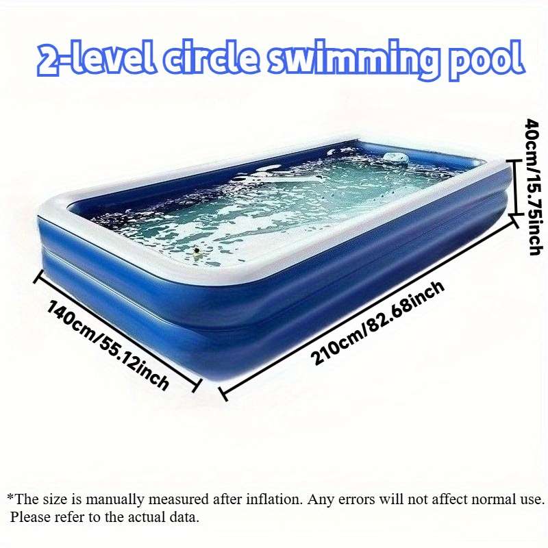 Swimming Pool Color Blue And White  Size3 Layers Of Circle 1.5 Meters