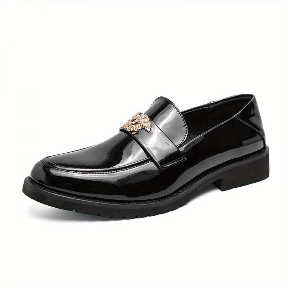 Mens Leather Shoes Color Black Sizeuk 5.5