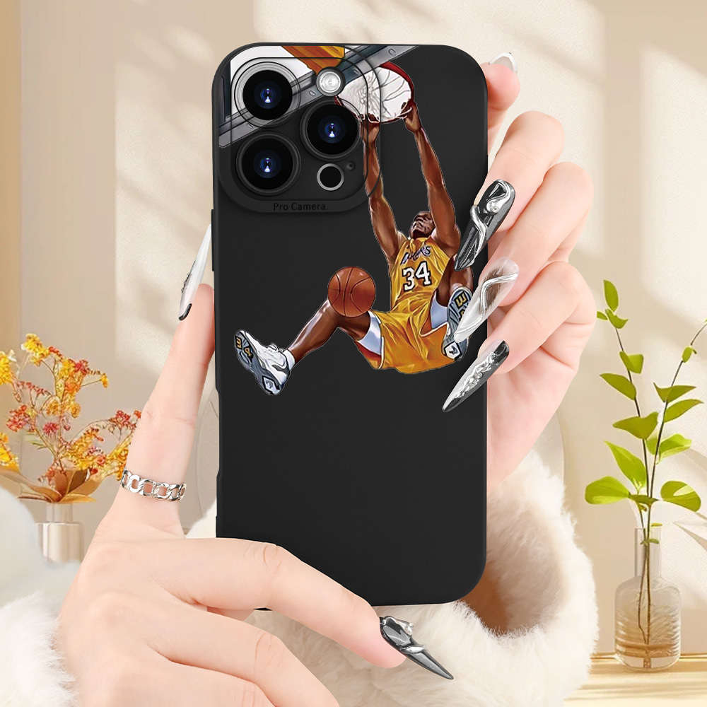 1Pc Black For iPhone 7 Slam Dunk Design Phone Case