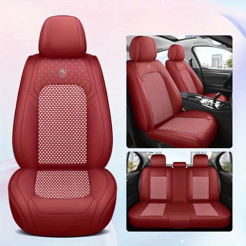 Car Seat Cushion 5Pcs Martha Red