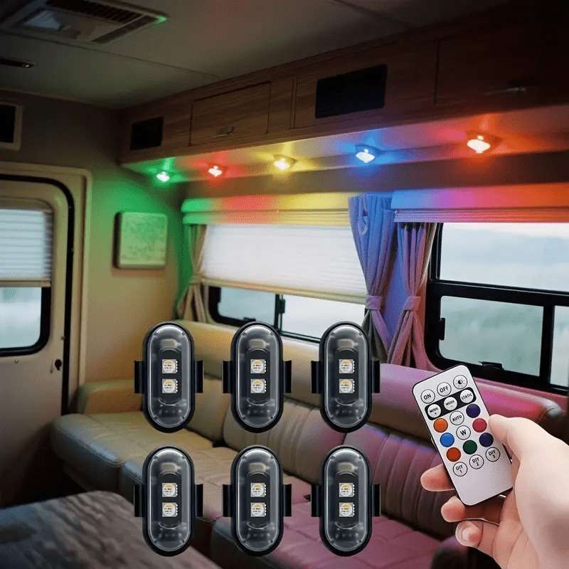 Car Lights Color Rgb Decorative Light Style 2Pcs