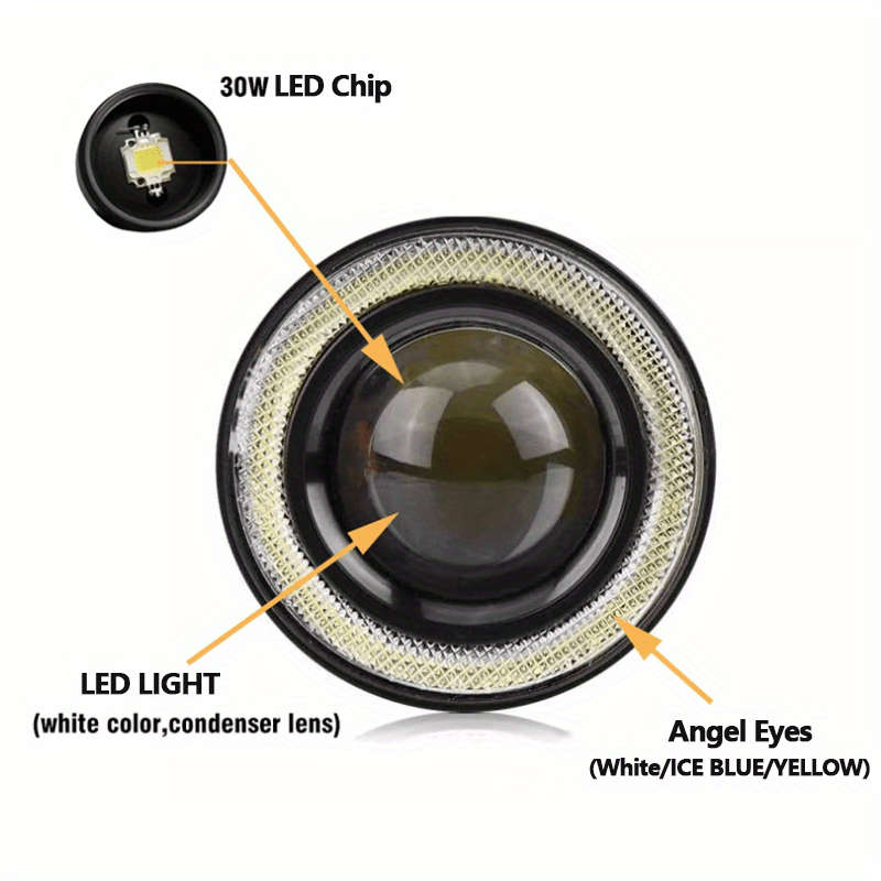 Car Lights Color Yellowwhite Quantity 2Pcs