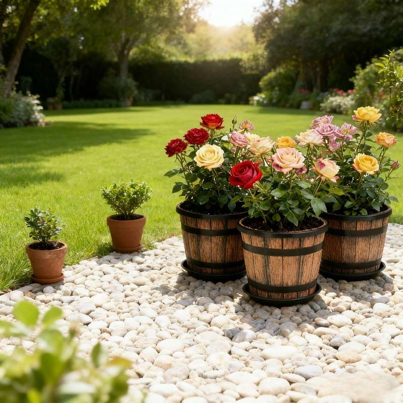 Flowerpot  3Pcssize Brown