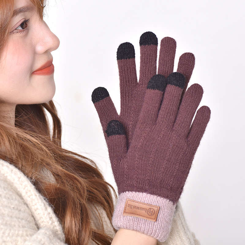 Classic Durable These Women Knitted Touchscreen Gloves Are Made From Soft