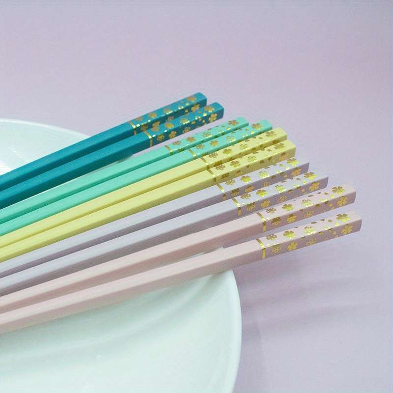 Chopsticks Color Black Golden Stamping Great Wall Quantity10 Pairs