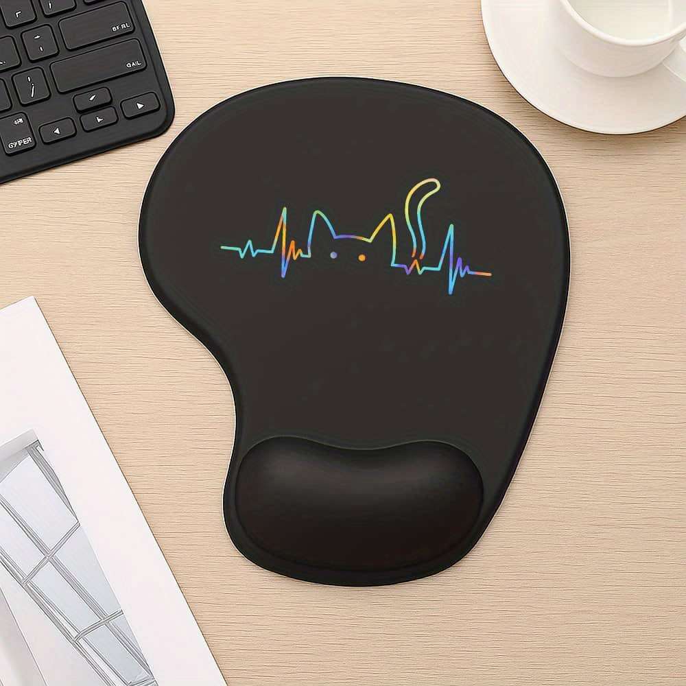 Professional EcoFriendly Heartbeat Mouse With Wrist Rest For Study Room Pink
