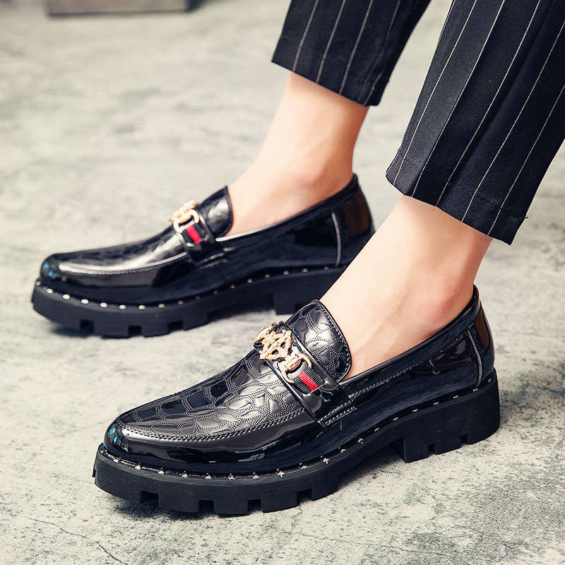 Mens Leather Shoes Color Black Sizeuk 7