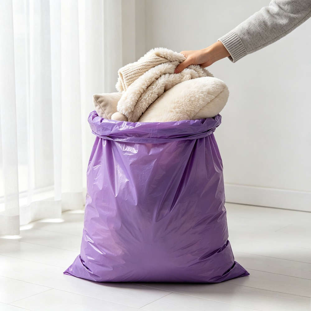 Trash Bag5 Rollspurple 100 Pcs