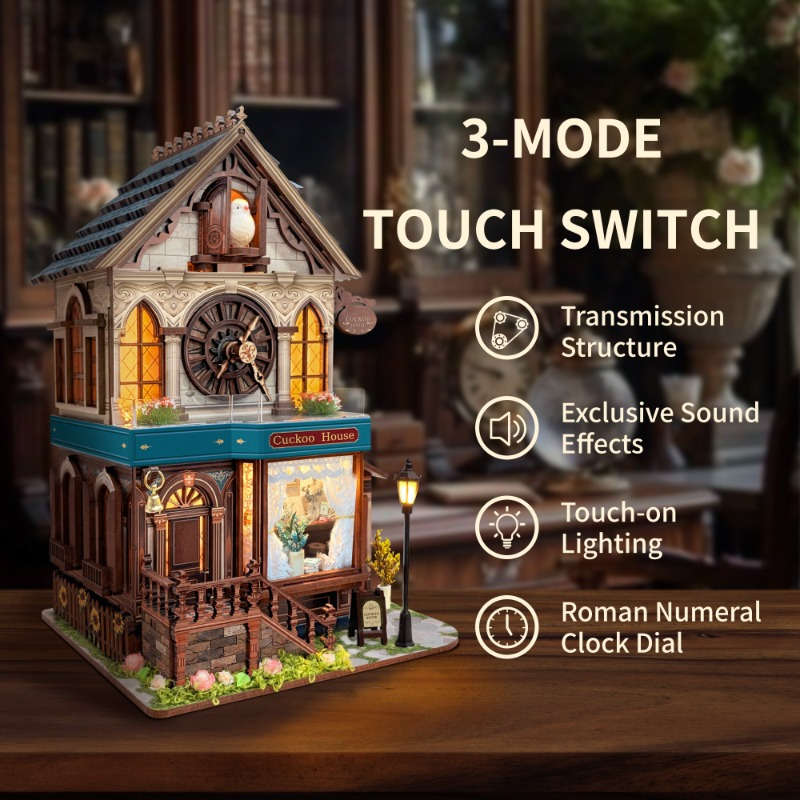 3D Building Model Puzzle Set Color Mixed Color