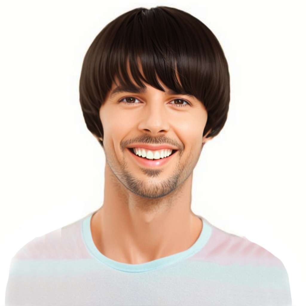 Light Brown-1 Mens Wigs Hair Length 15.24Cm