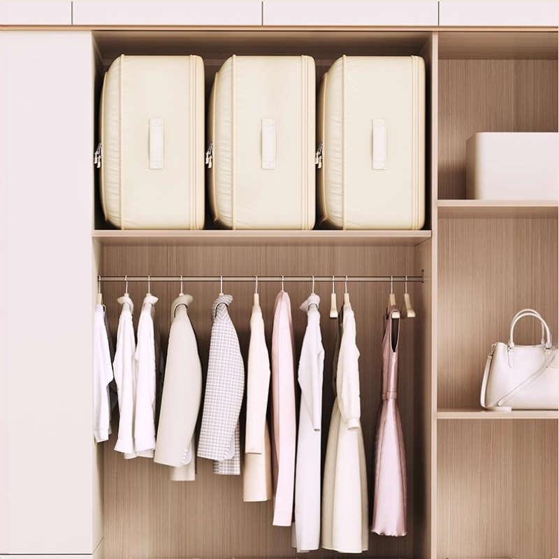 2Pcs Compressible Organizer Totes Garment 2 Pcs Size Diamond Lattice