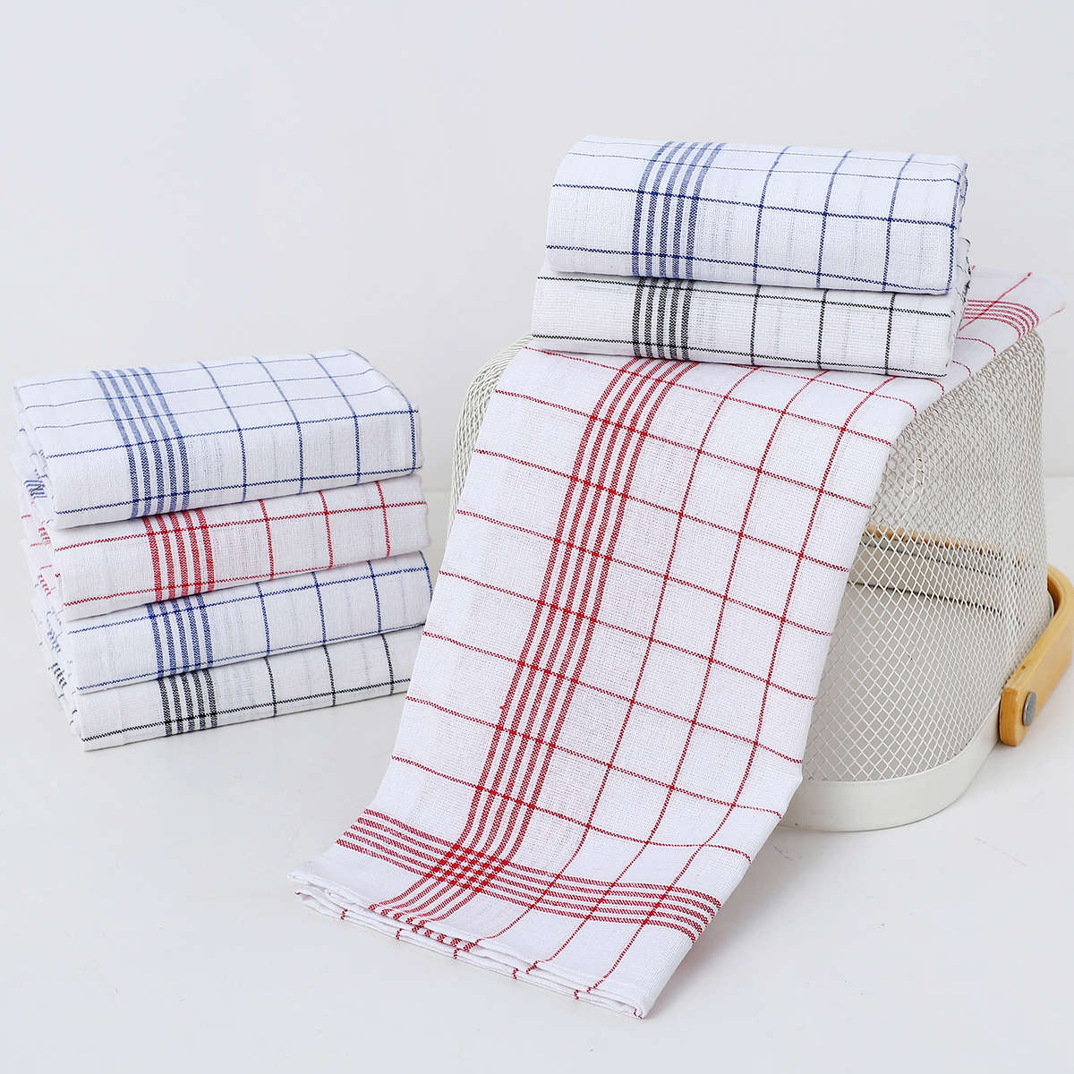 Rag Items 3Pcs Black Red Blue