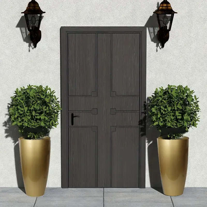 Flowerpot Color Golden2Pcs