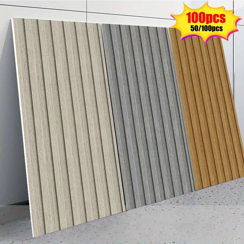 100PCS Durable Self Adhesive Self Adhesive Wood Grain Pattern Wall Stickers