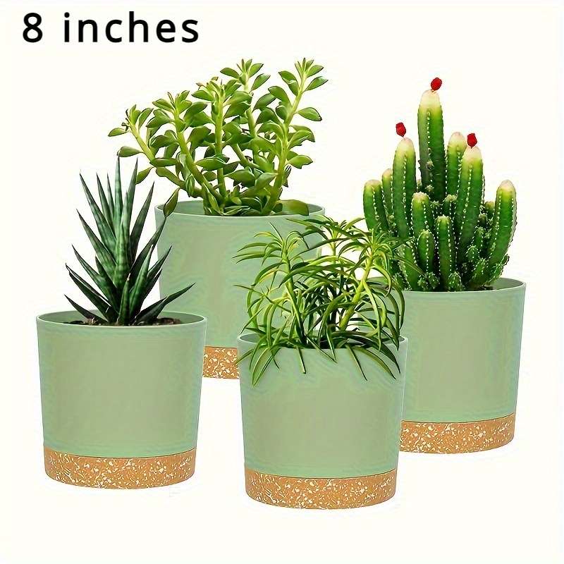 Flowerpot Color Light Pea Green Size20.32 Cm