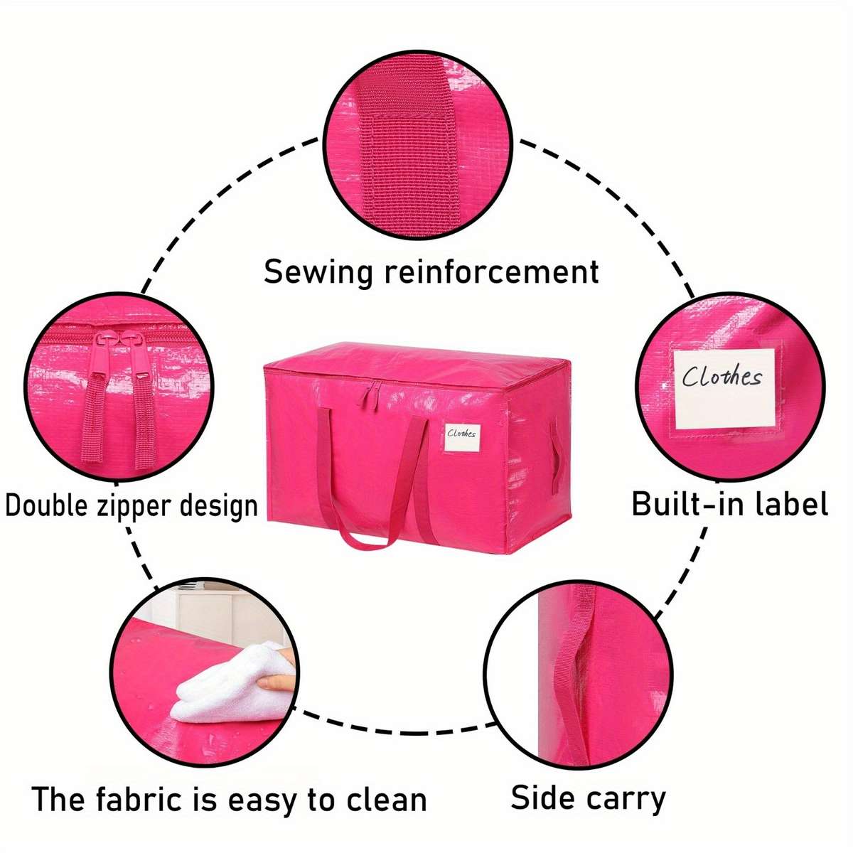 Storage Bag Color Pink