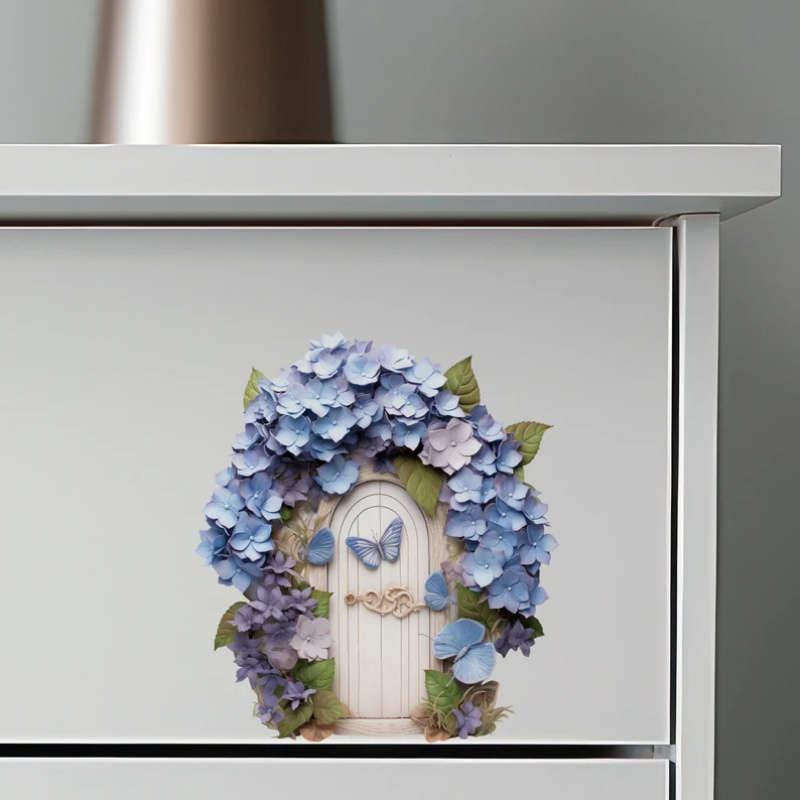6Pcs Use Design Paper Single Decal Garden