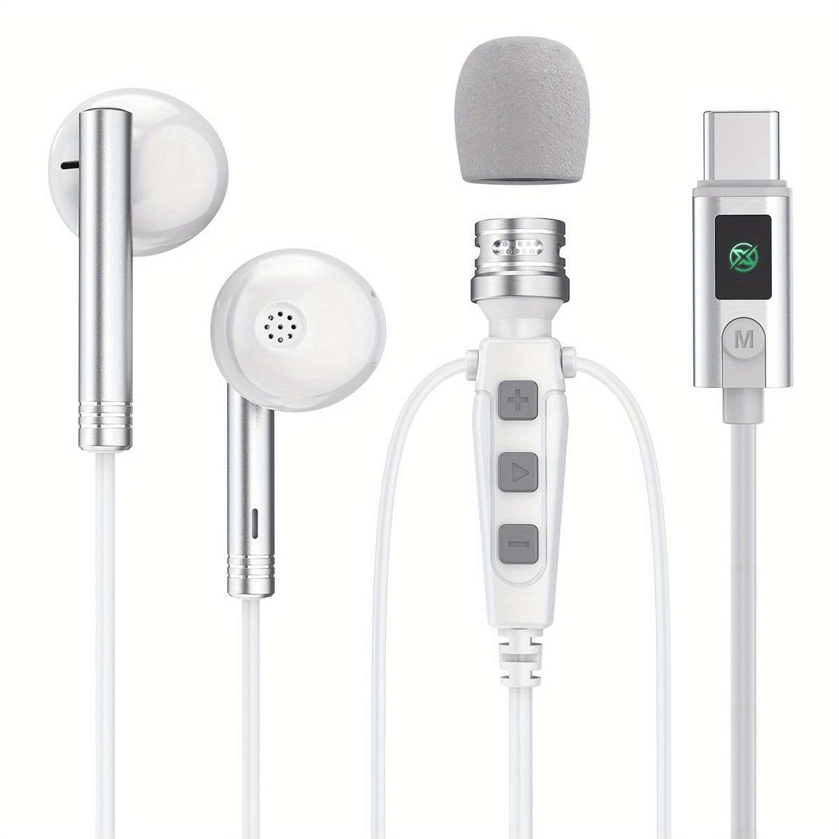 Wired Headphones 3.5Mm White