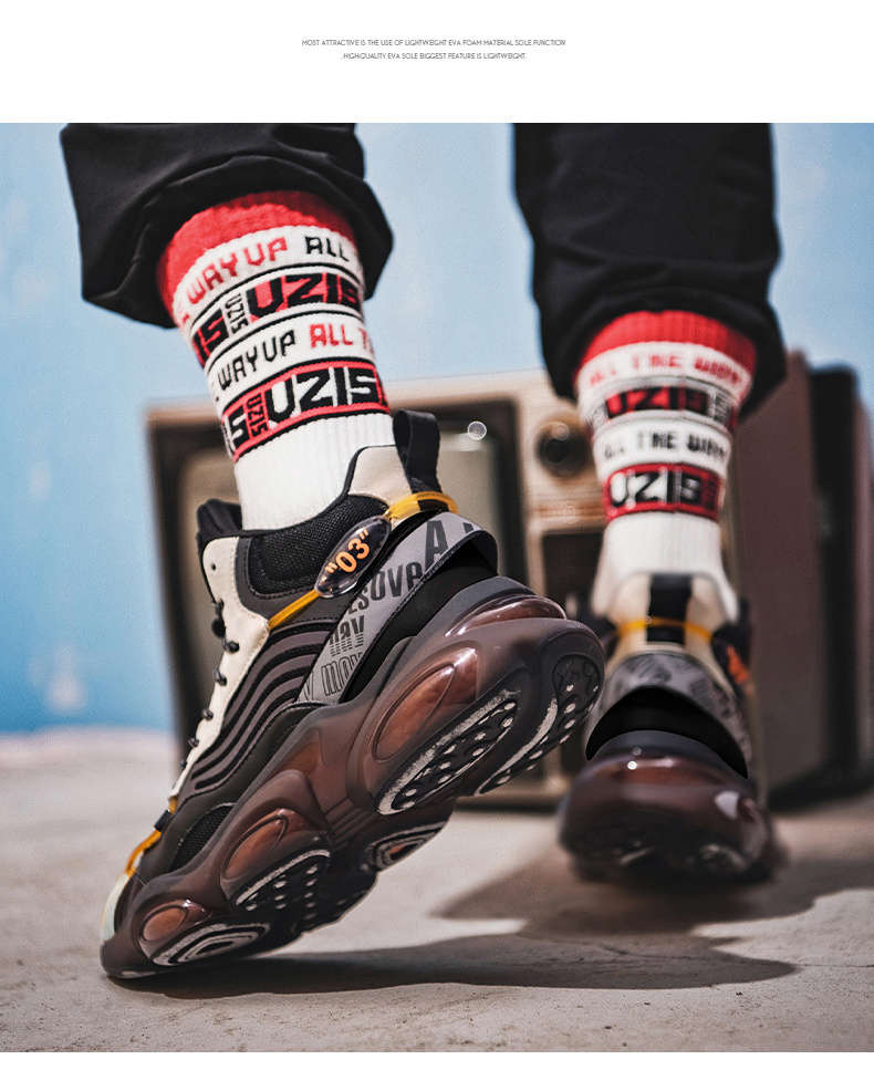 Sneakers Black Orange Size Uk 7