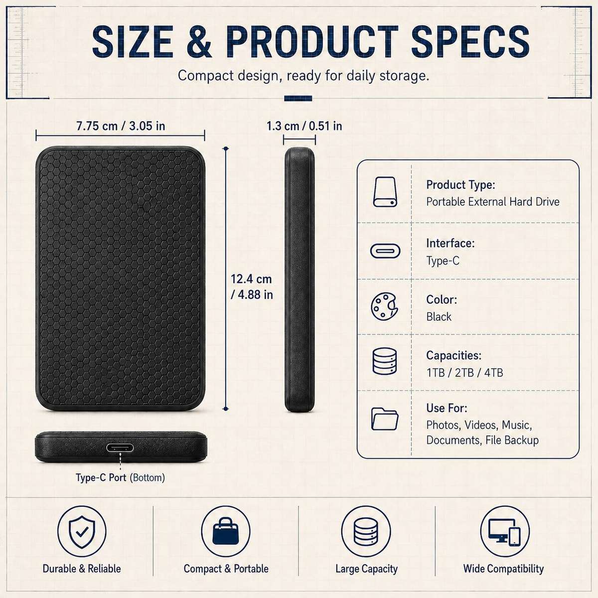 Usb Flash Drive Storage 2Tb