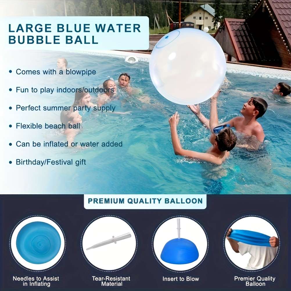Balloon Color Blue Model   Medium 60Cm