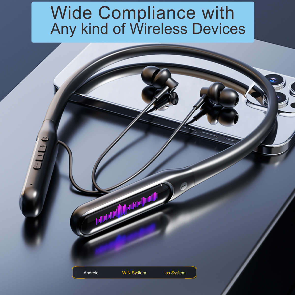 Rechargeable Wireless Earbuds Headphones Headset