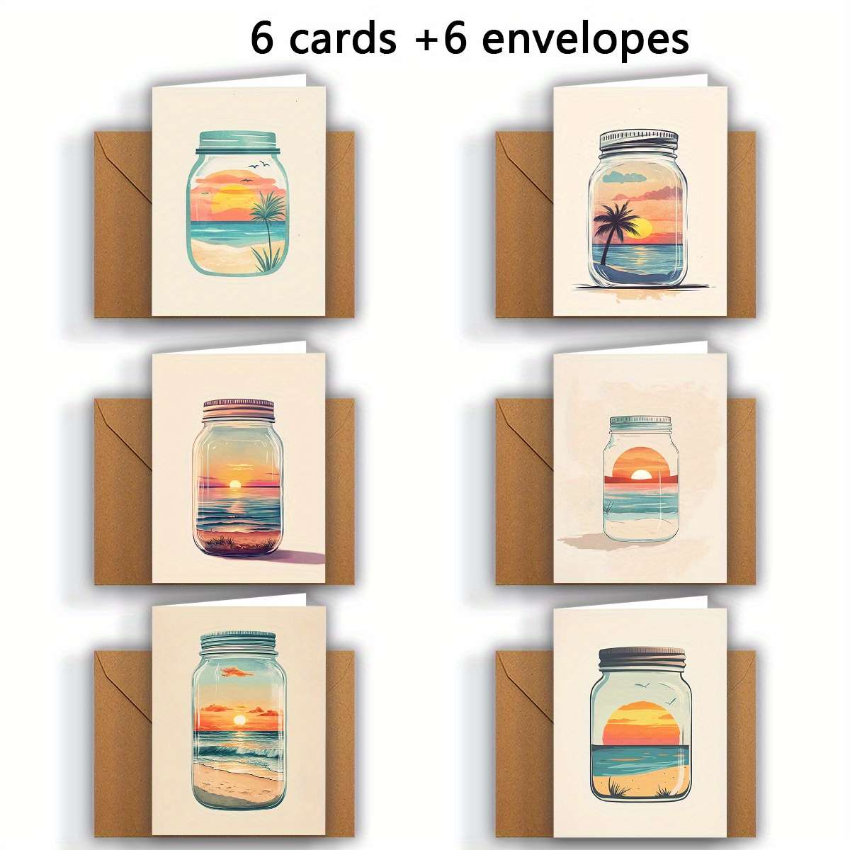 Greeting Cards Quantity 6Pcs