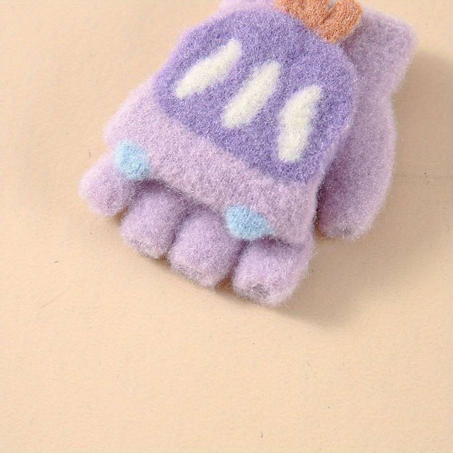 Winter Gloves Color Grey Size 6 To 24 Months