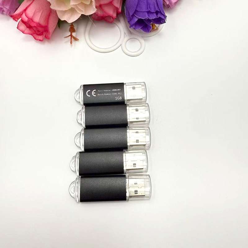 Usb Flash Drive Color 5Pcs Black Storage 2Gb