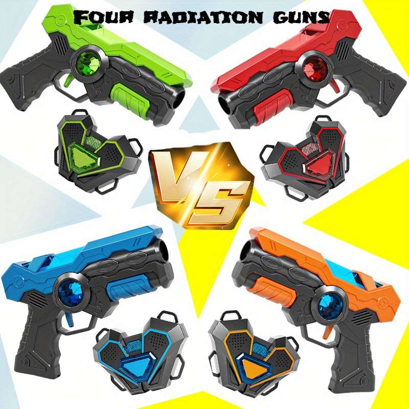 Toy Gun Color 4 Piece Set