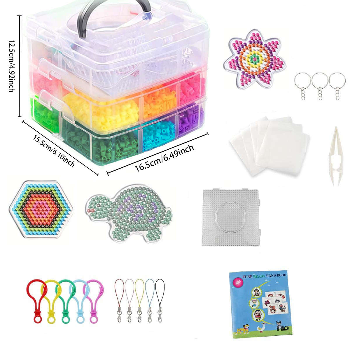 Perler Bead Set Peanut Three Layer Tool Set