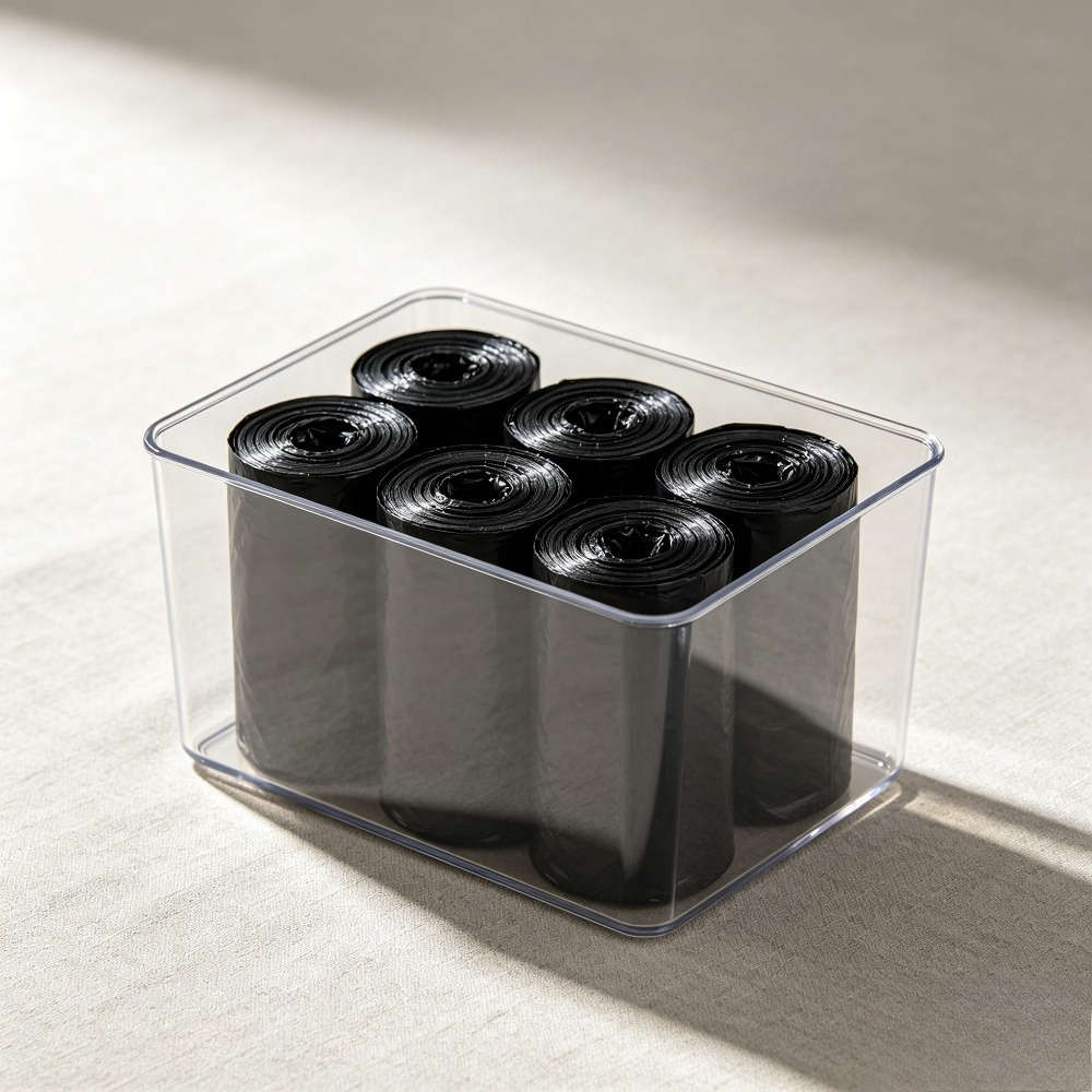 Trash Bag5 Rolls100 Pieces Black