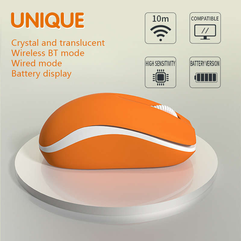 Mouse Color Gray Orange