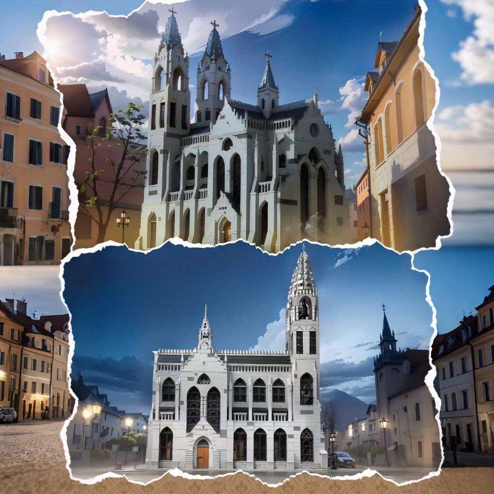 3D Building Model Puzzle Set Model Bk 33920