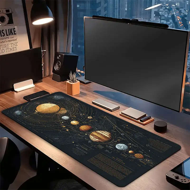 Exquisite MicroTextured Starry Universe Desk Planet Gaming For Office Desk