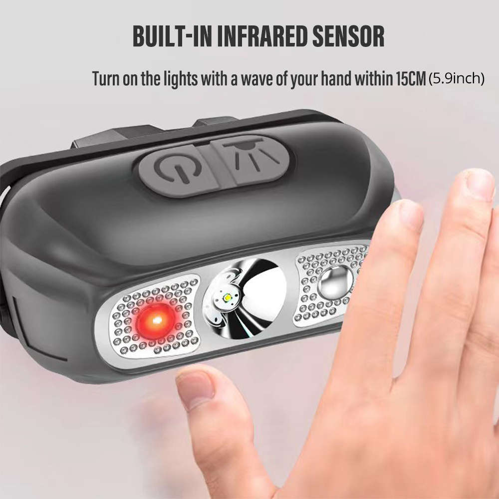 Efficient 1Pc Mini Led Headlamp Usb Rechargeable Headlight Daily Reliable