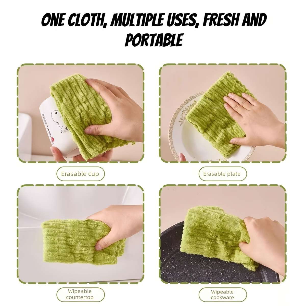 Rag Color 1 Piece Matcha Green