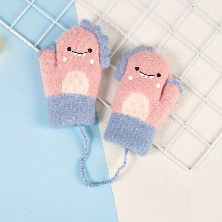 Winter Gloves Color Grey Size 0 To 2Y
