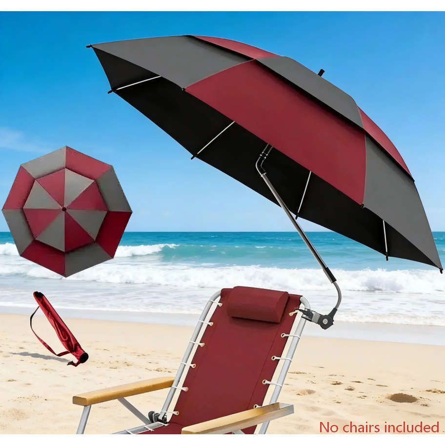 Umbrella Color Blue And Black Color Block  Storage Bag