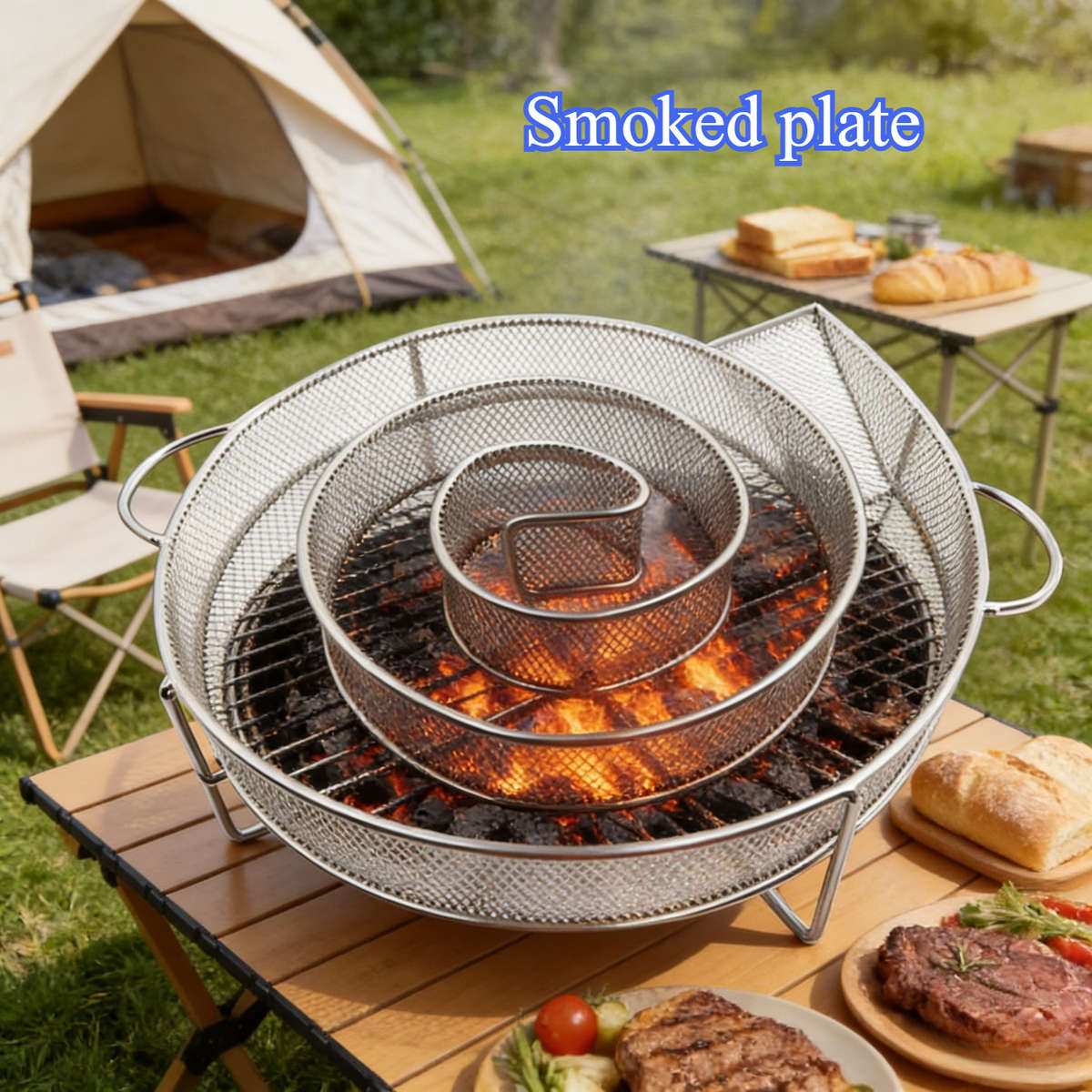 Grill Rack Color Round 20*18*5Cm